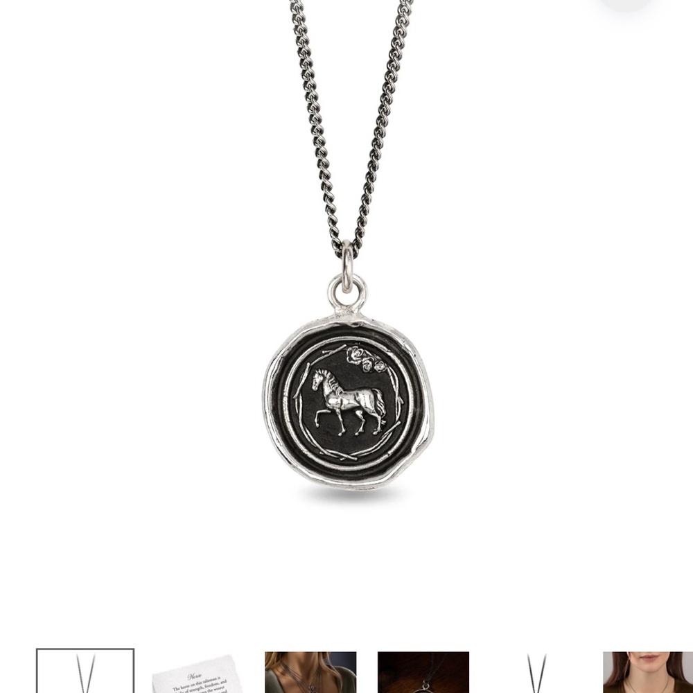 Pyrrha Horse Sterling silver Talisman Pendant